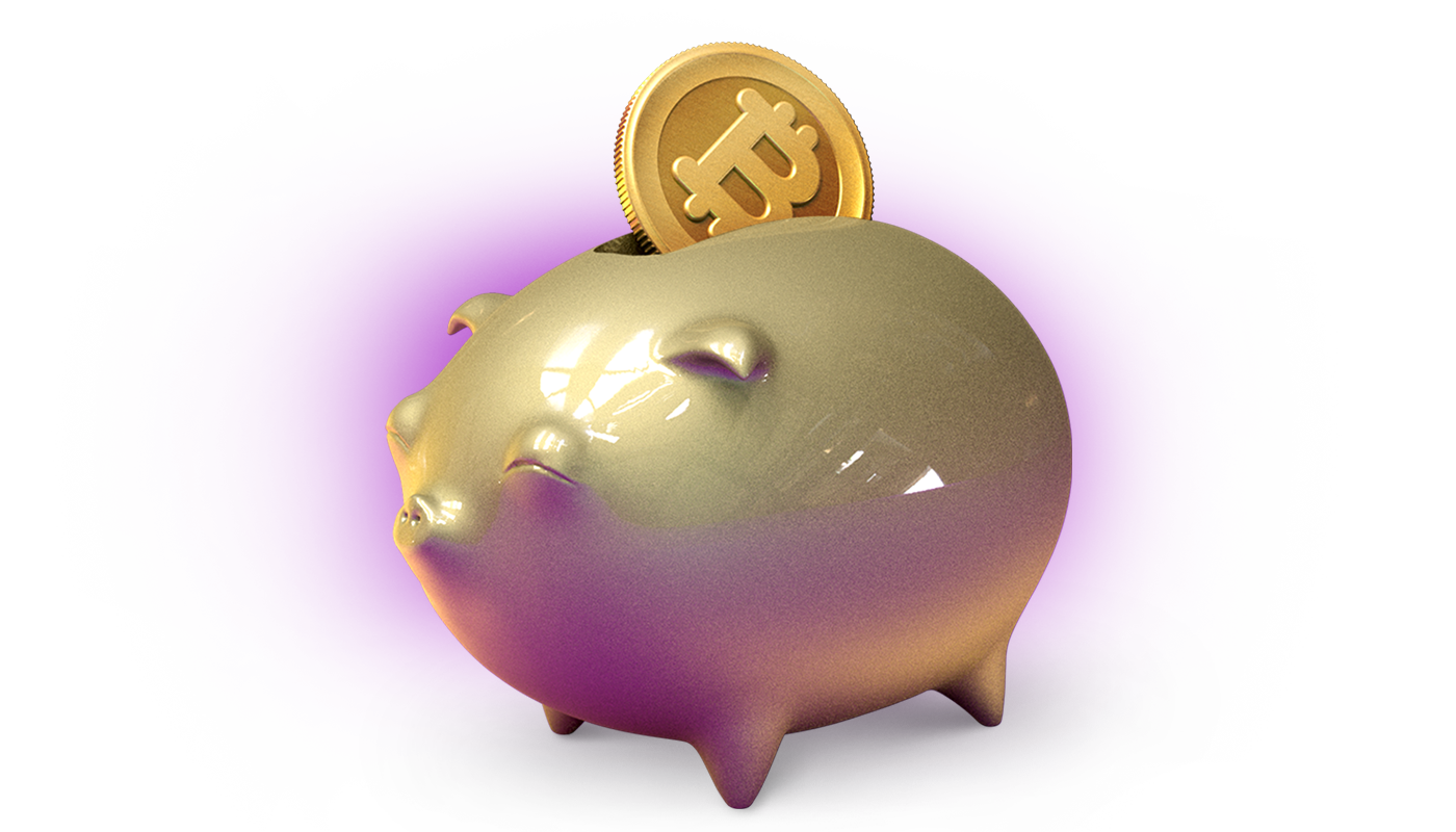 Bitcoin savings jar