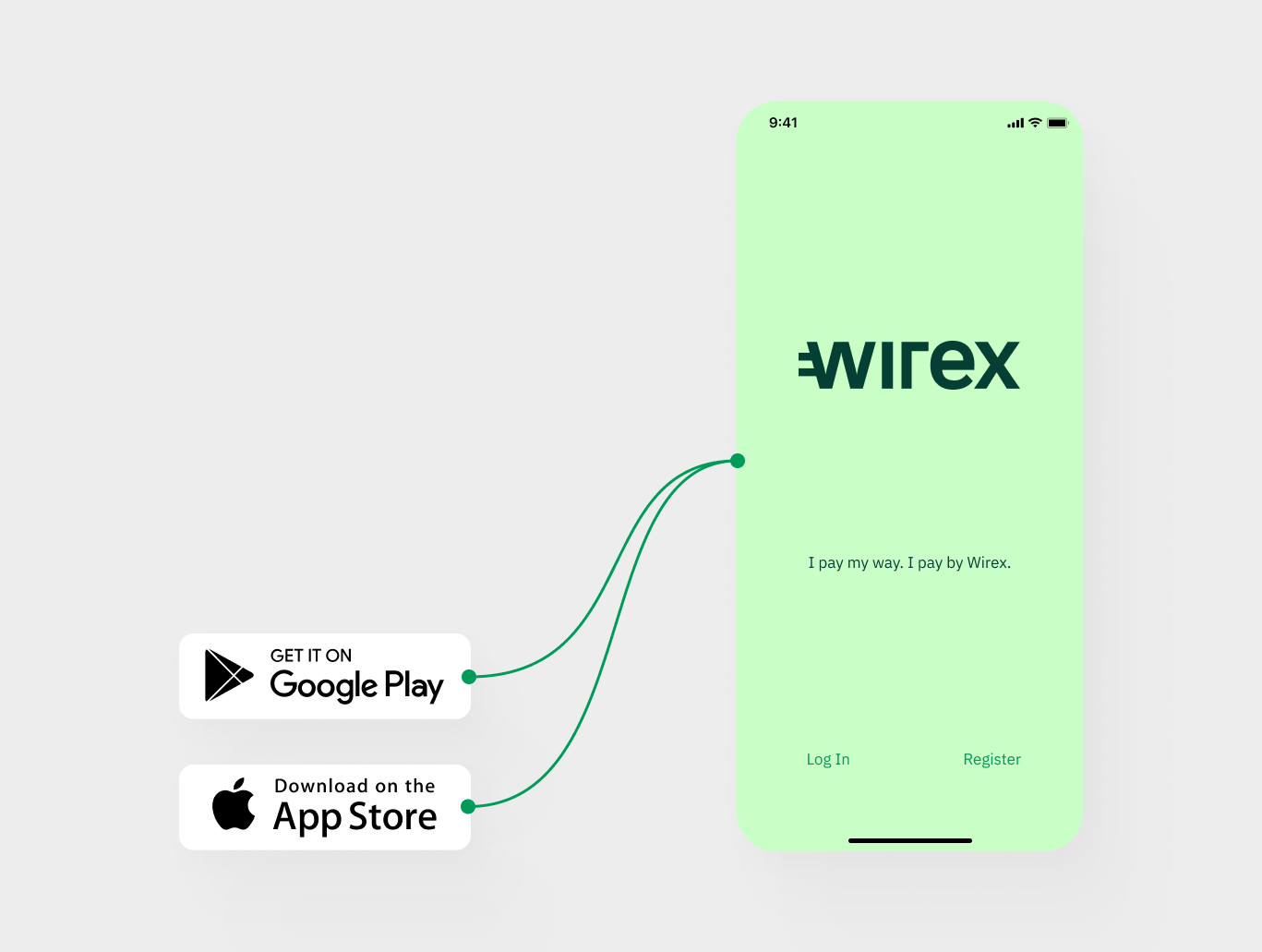 Wirex. Bitcoin Wallet app on Google Play Store website displayed