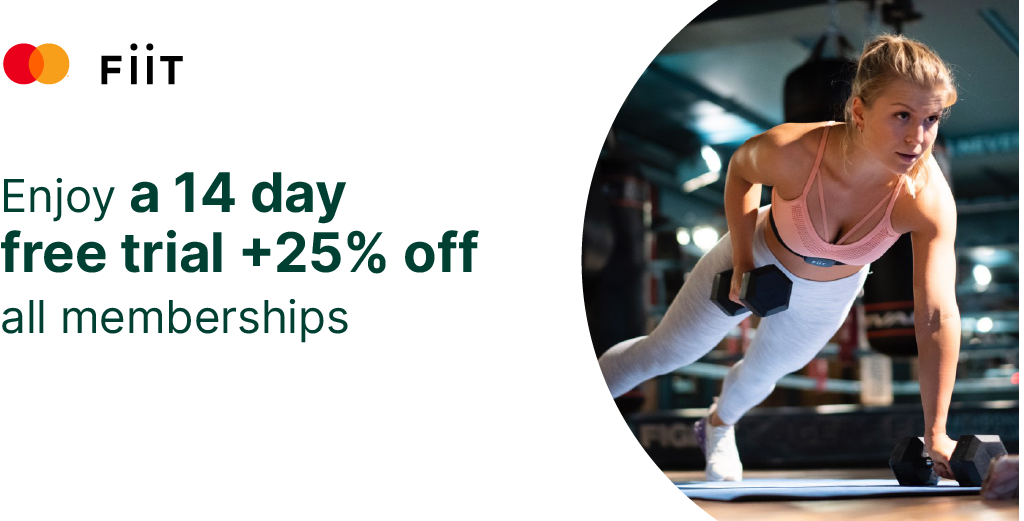 FiiT: enjoy a 14 day free trial + 25% off all memberships